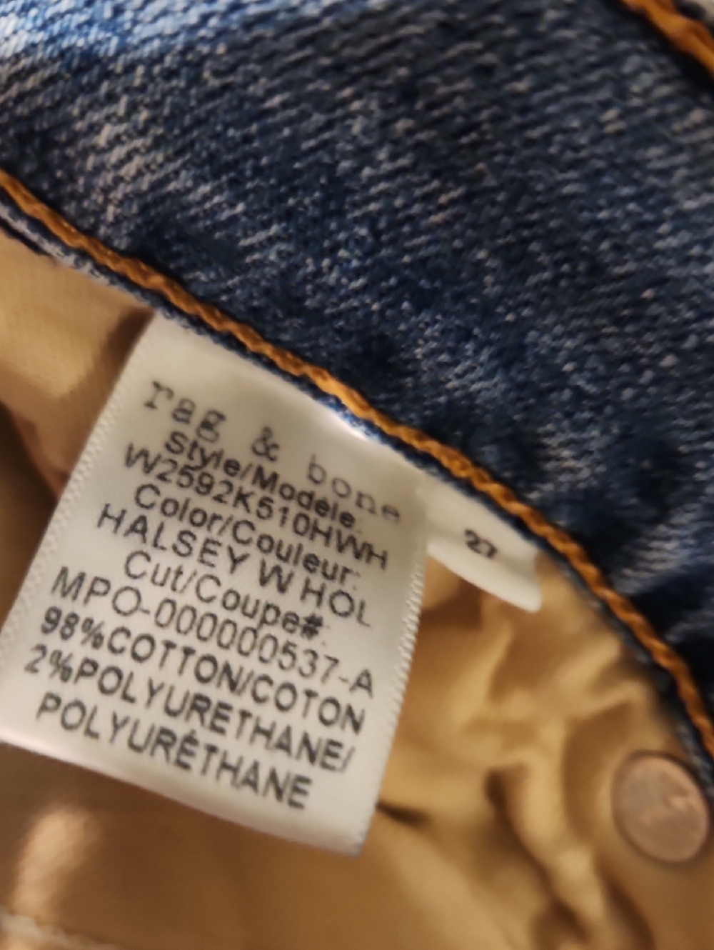 ❤️ RAG & BONE DRE CAPRI SLIM CROPPED JEANS, DISTRESSED, 4 (27) - Picture 8 of 11